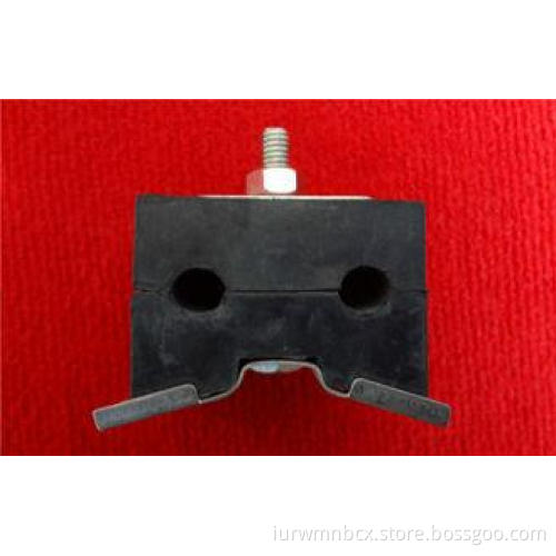 Rubber / Metal Down Lead Clmap For OPGW / ADSS Optical Cabl